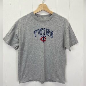 MLB Minnesota Twins Imagewear 2007 Graphic Print T-Shirt Youth Size 14/16